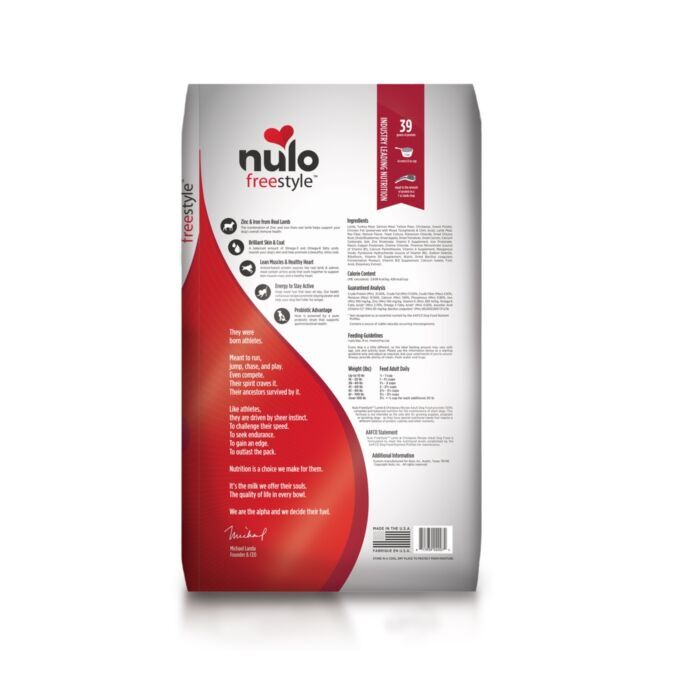 分享到  Nulo 狗乾糧 - 無穀物 - 羊肉鷹嘴豆配方