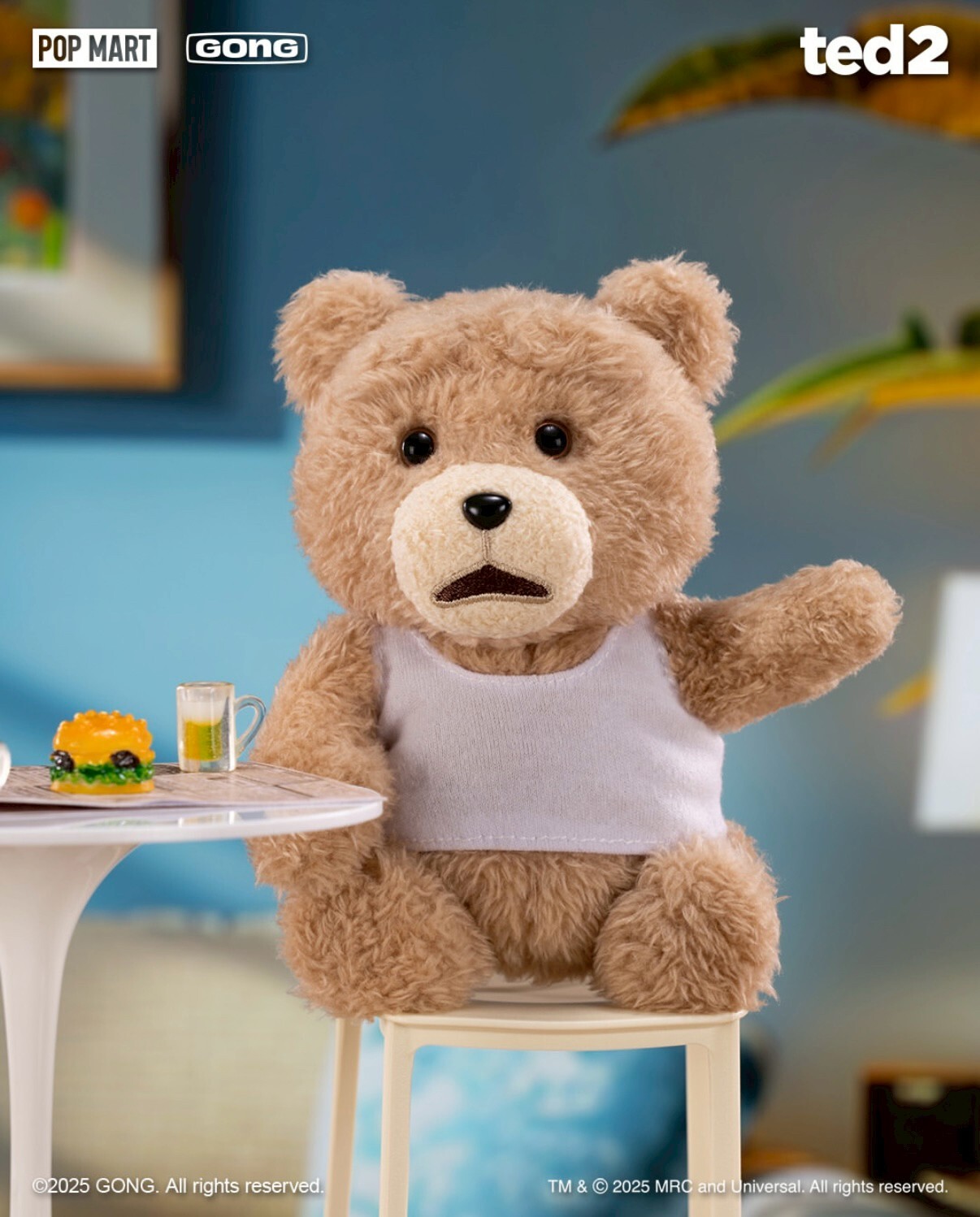 泡泡瑪特 ted2 泰迪熊可動絨毛吊飾盲盒