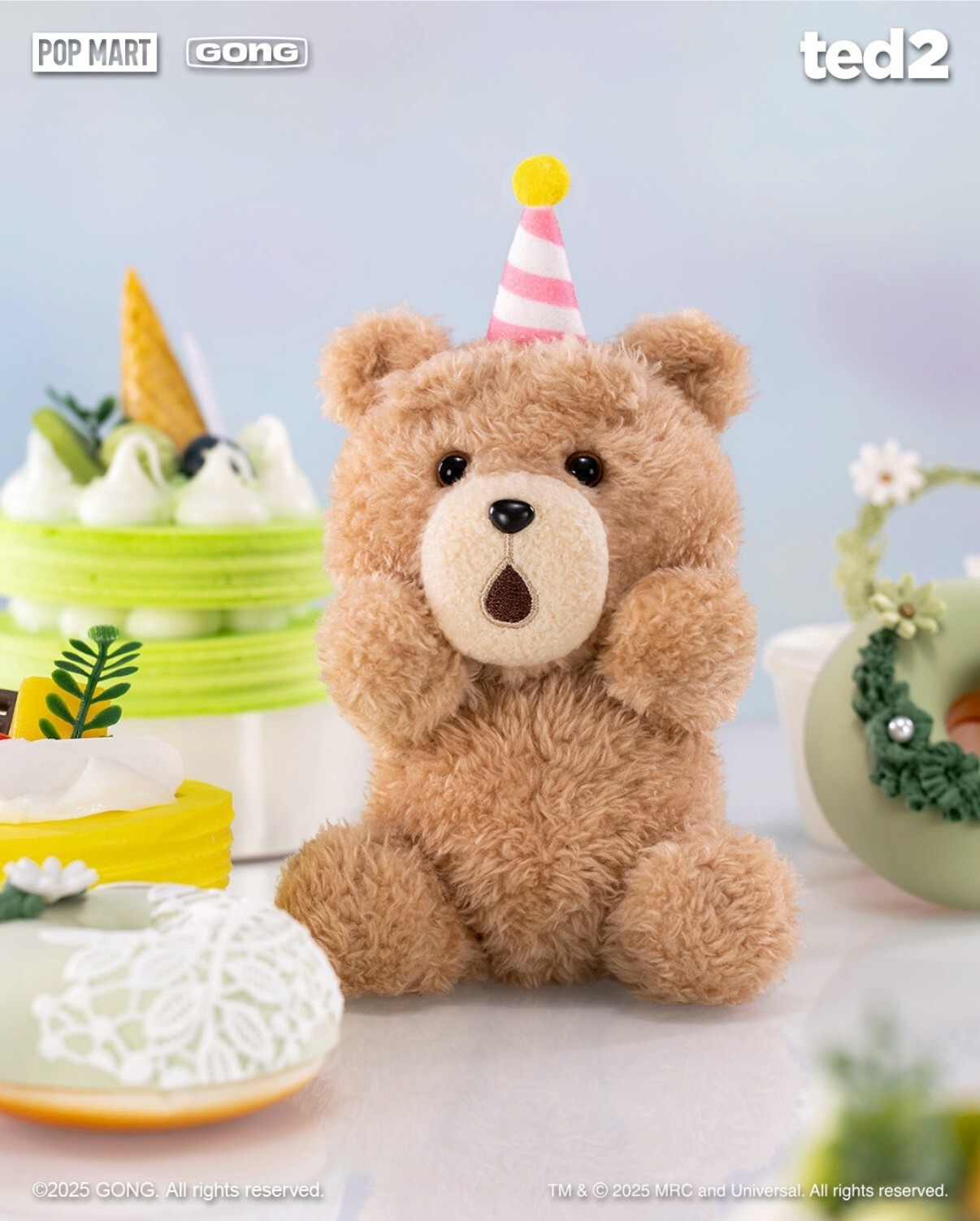 泡泡瑪特 ted2 泰迪熊可動絨毛吊飾盲盒