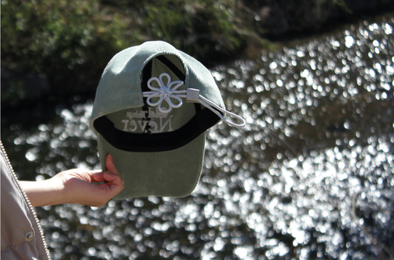 ONGO CORDUROY FLOWER KNOT CAP/韓国 組紐 キャップ ONGO FLOWER KNOT CAP/韓国 組紐 キャップ (ONGO/キャップ