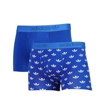 【 adidas AU M TRUNK 四角內褲組 2PACK - 藍 】