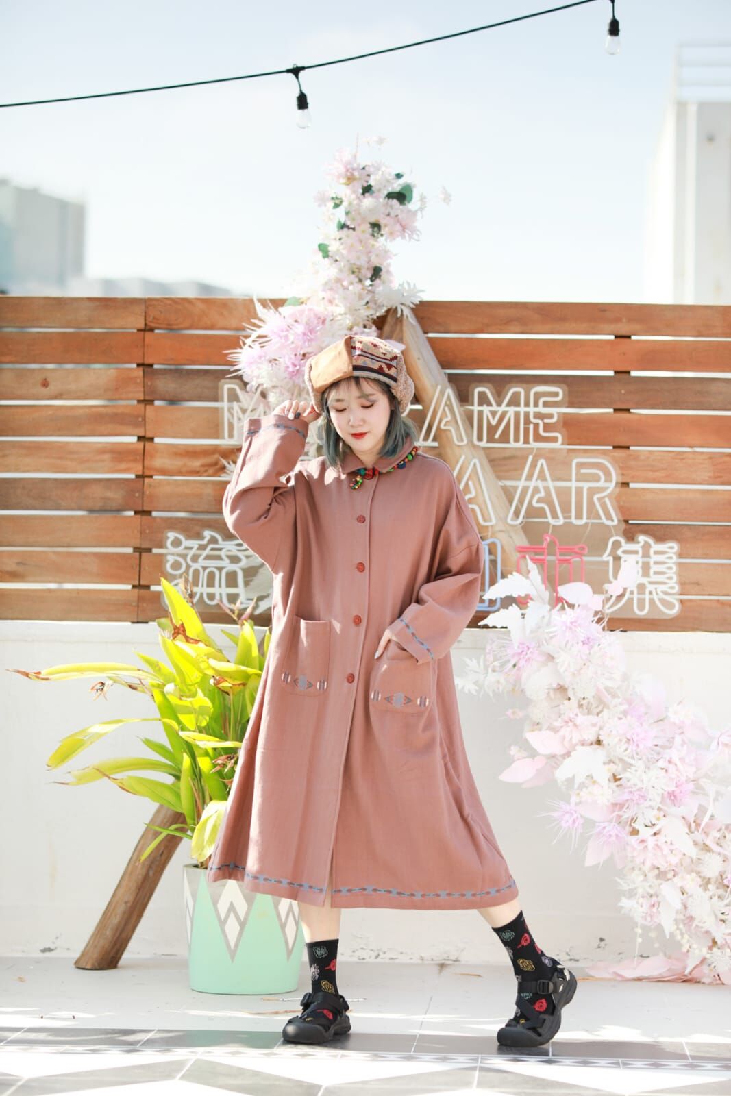 YUL Jacket - IDS-1906 (White / Brown / Green)