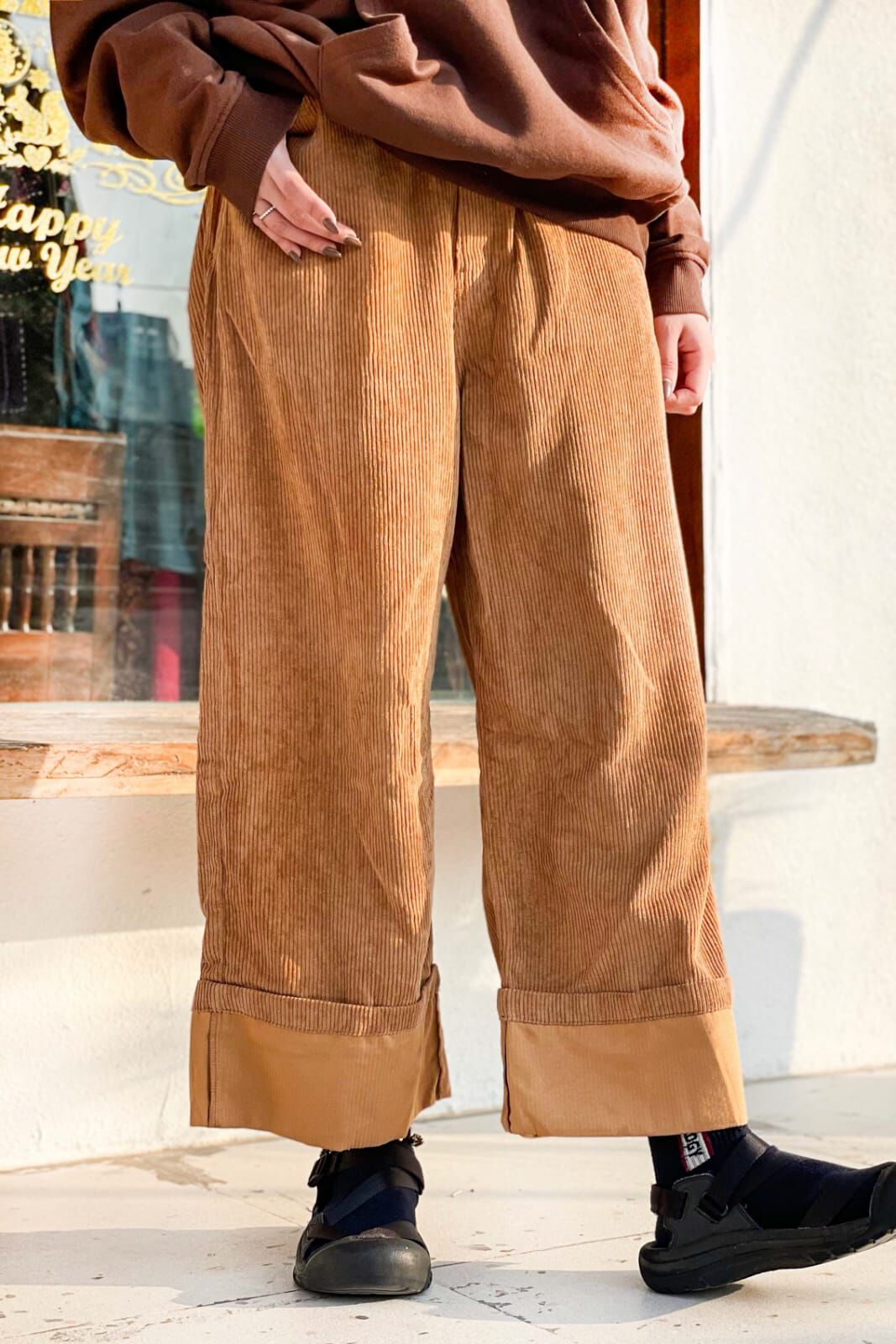 YUL Pants - JCZ-8910 (Beige / Turquoise)