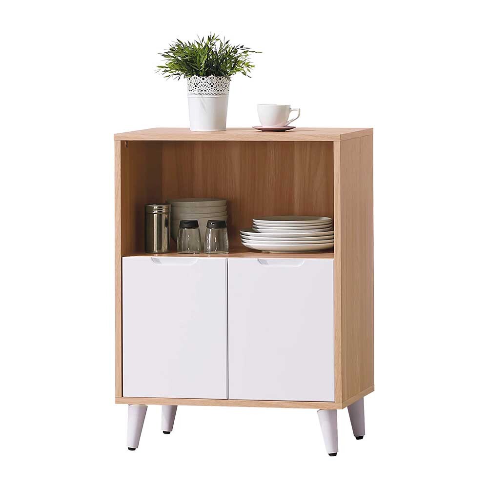 伊甸2尺北歐風二門收納餐櫃/碗盤置物櫃/電器櫃