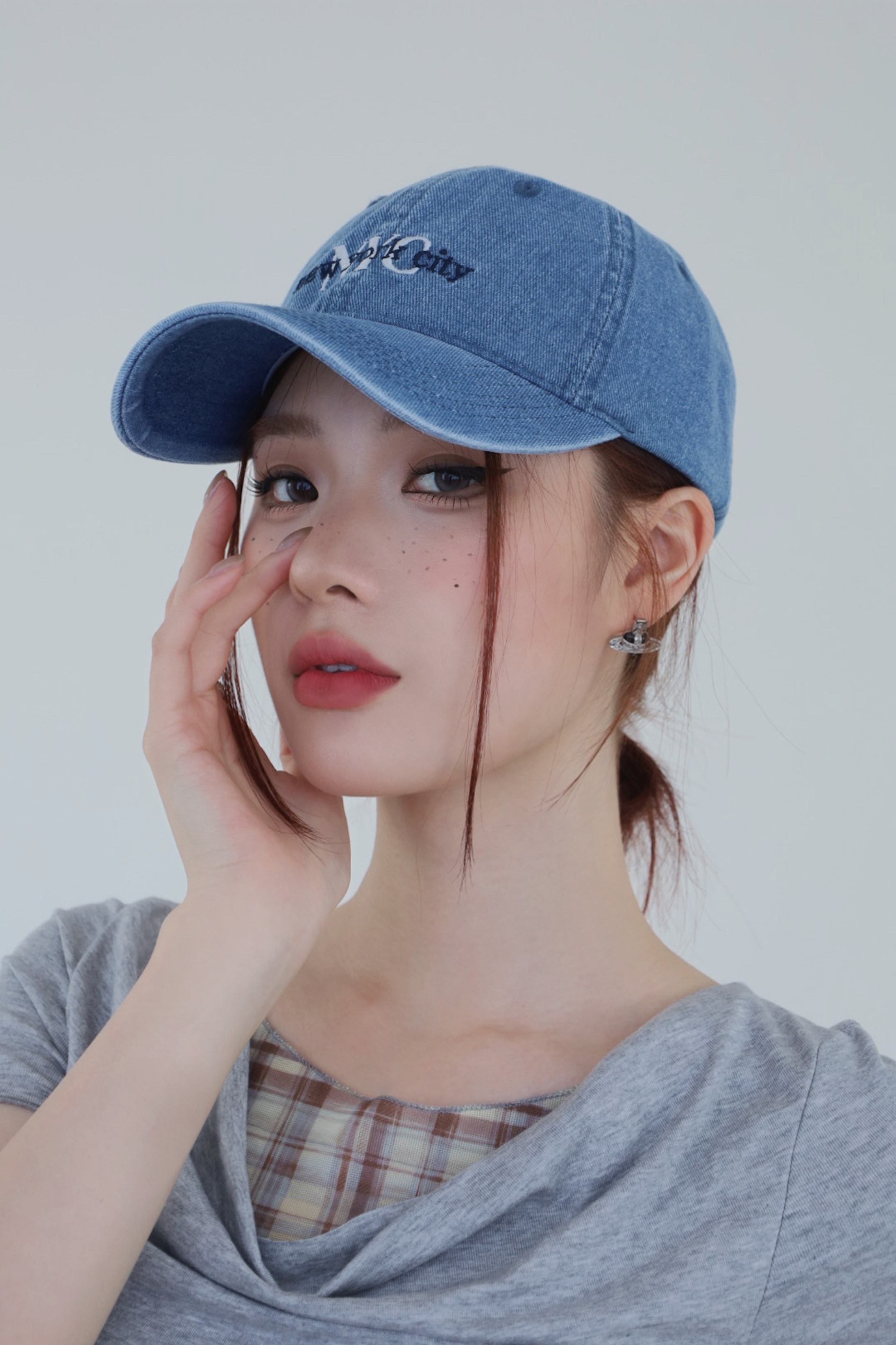 NYC刺繡牛仔棒球帽