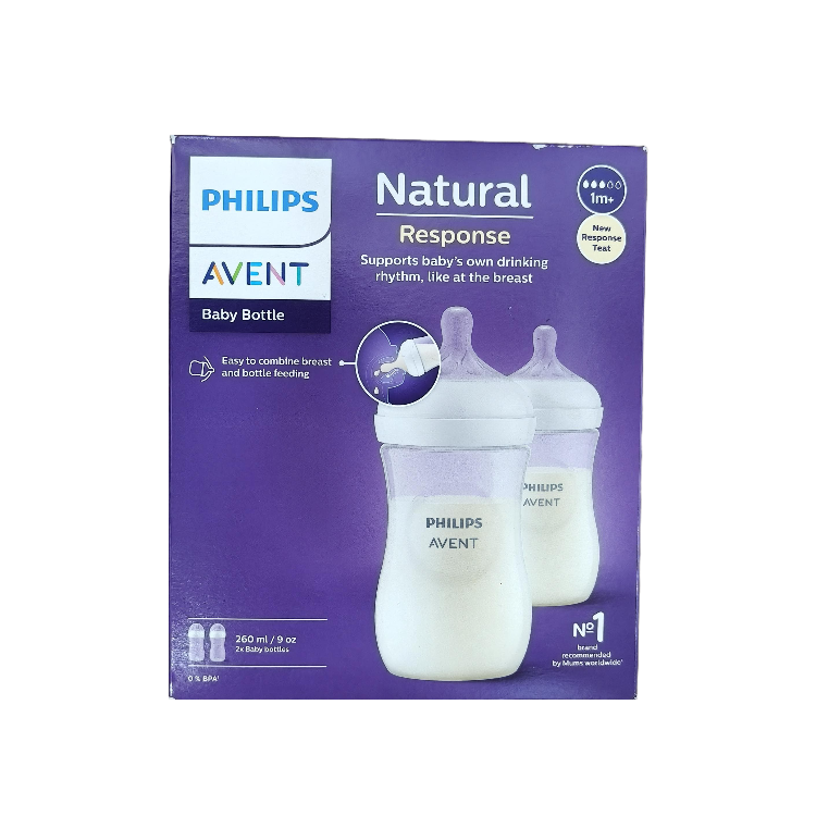 Avent Natural Response  奶樽2個裝 9OZ 特級柔軟-歐洲制