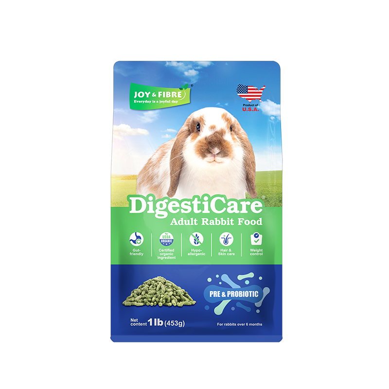 Joy & Fibre® 有機提摩西草護腸成兔糧 - 1lb