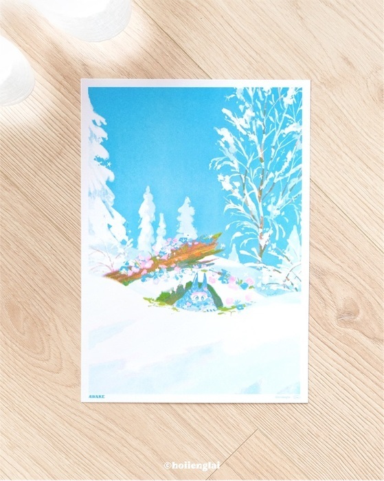 Hoi ホーイ｜RISO海報｜小花獸｜Awake