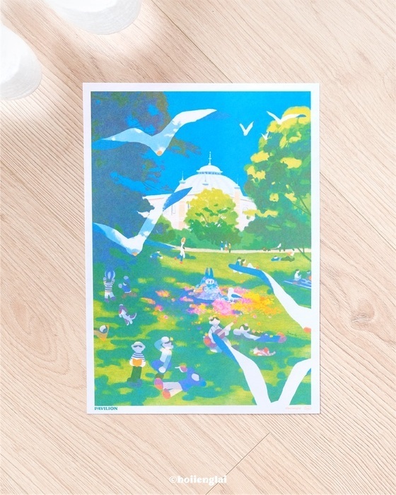 Hoi ホーイ｜RISO海報｜小花獸｜Pavilion