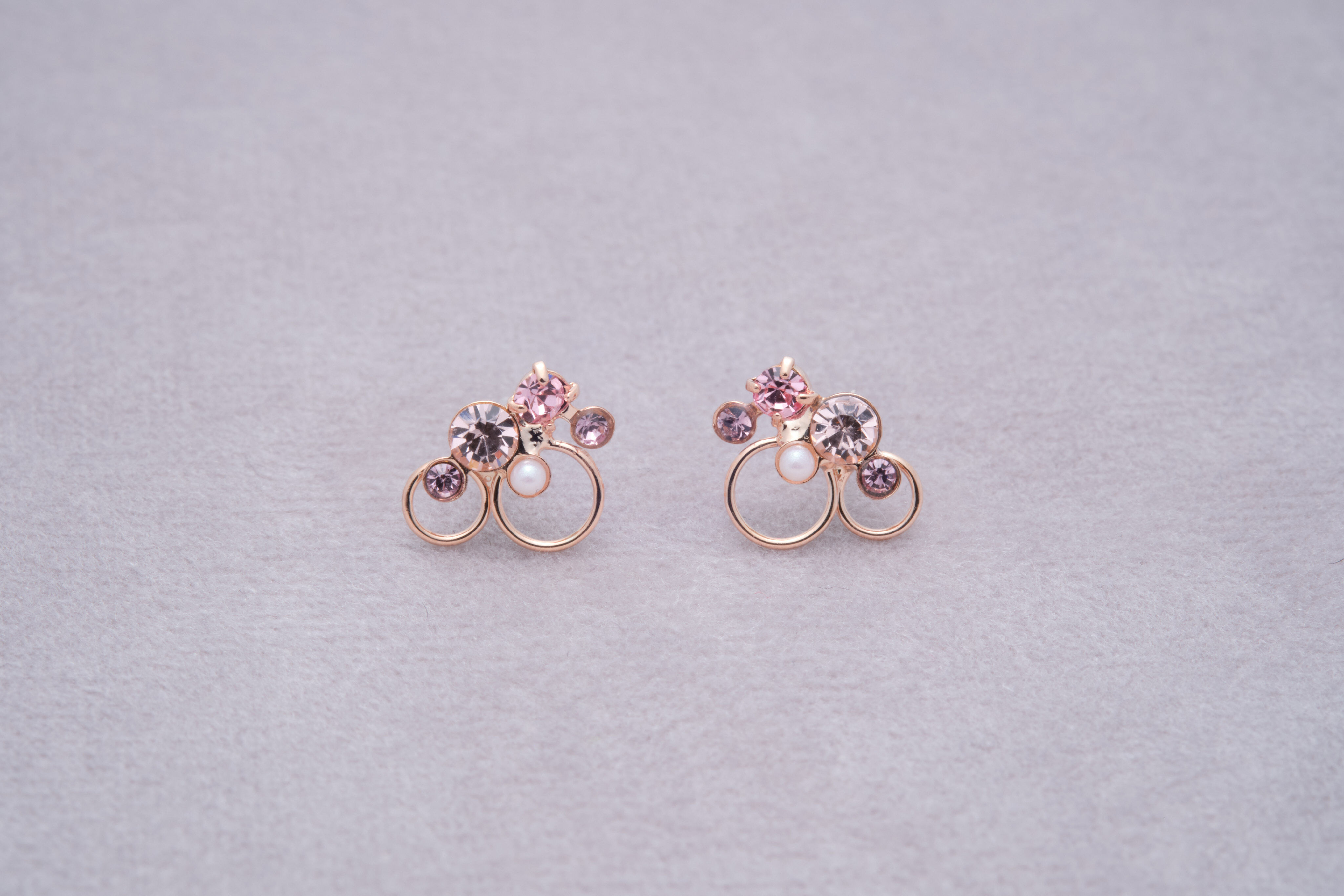 [toki.Tokyo] 樹脂耳針 | 玫瑰金 | NO.24