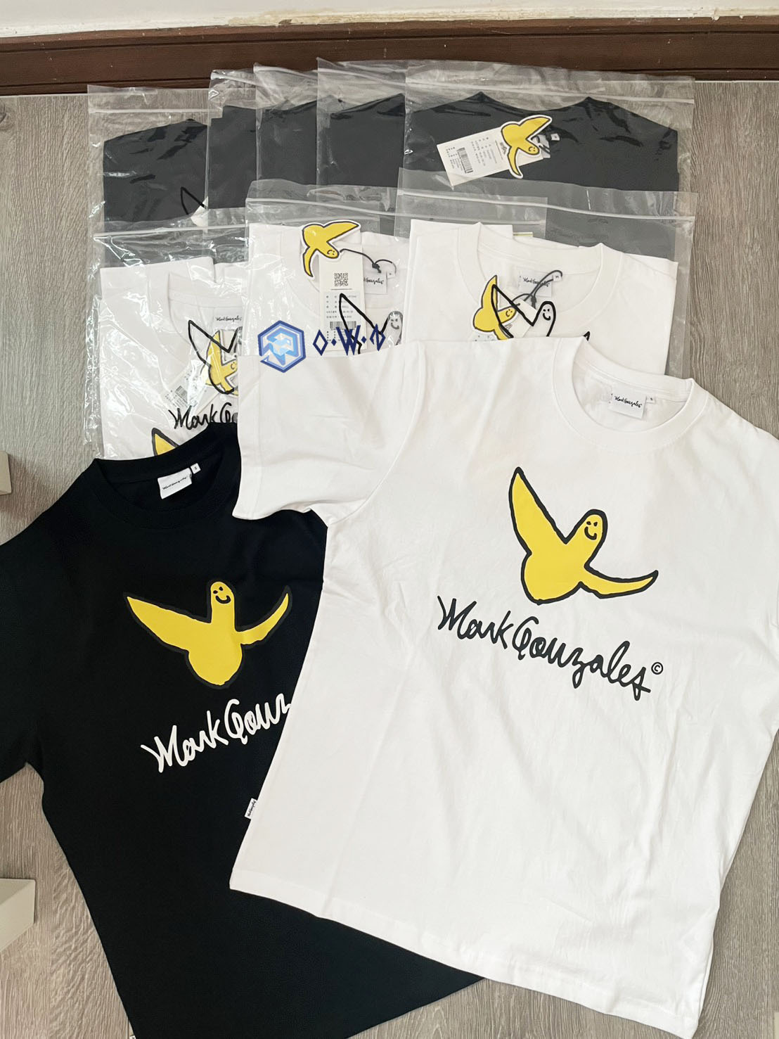 【OWN】Mark Gonzales 經典款 短袖上衣 OG 小飛人 韓國小黃人 滑板教父 不分男女 黑色 白色