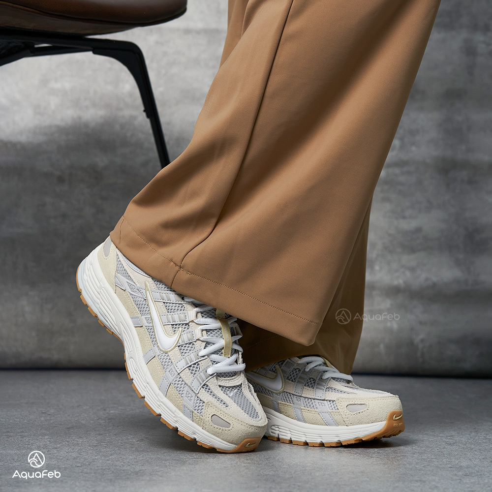 Nike P-6000 女 淺卡其 網布 透氣 麂皮 運動 休閒 復古 老爹鞋 休閒鞋 HV4312-025