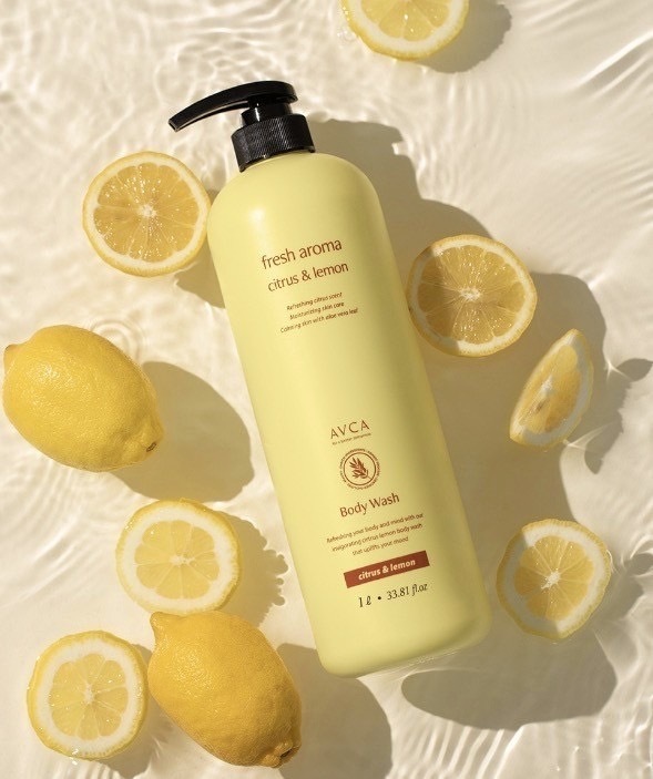 韓國 AVCA 大容量柑橘檸檬清新香氣沐浴露 1000ml