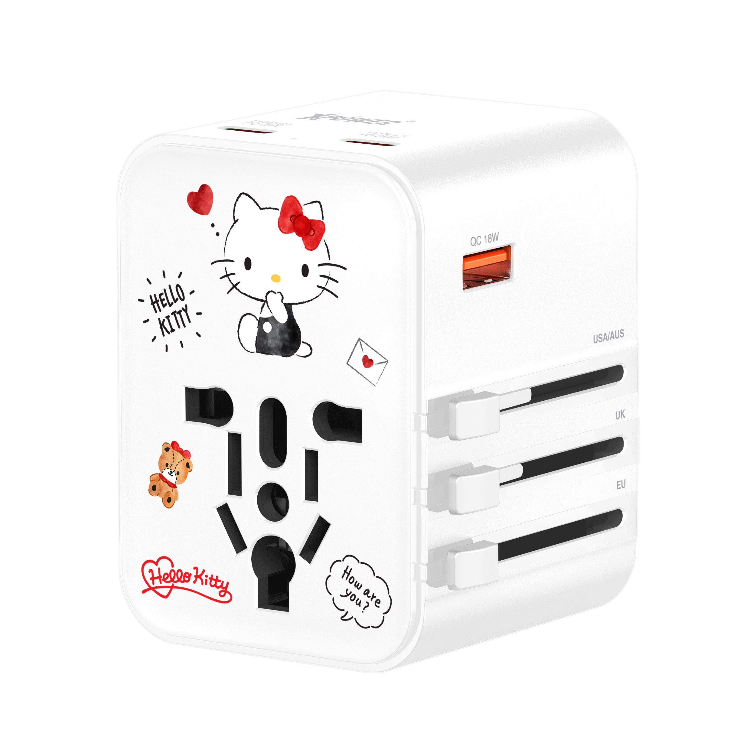 XPower x Hello Kitty TA3B 25W 4輸出PD3.0/PPS旅行充電器