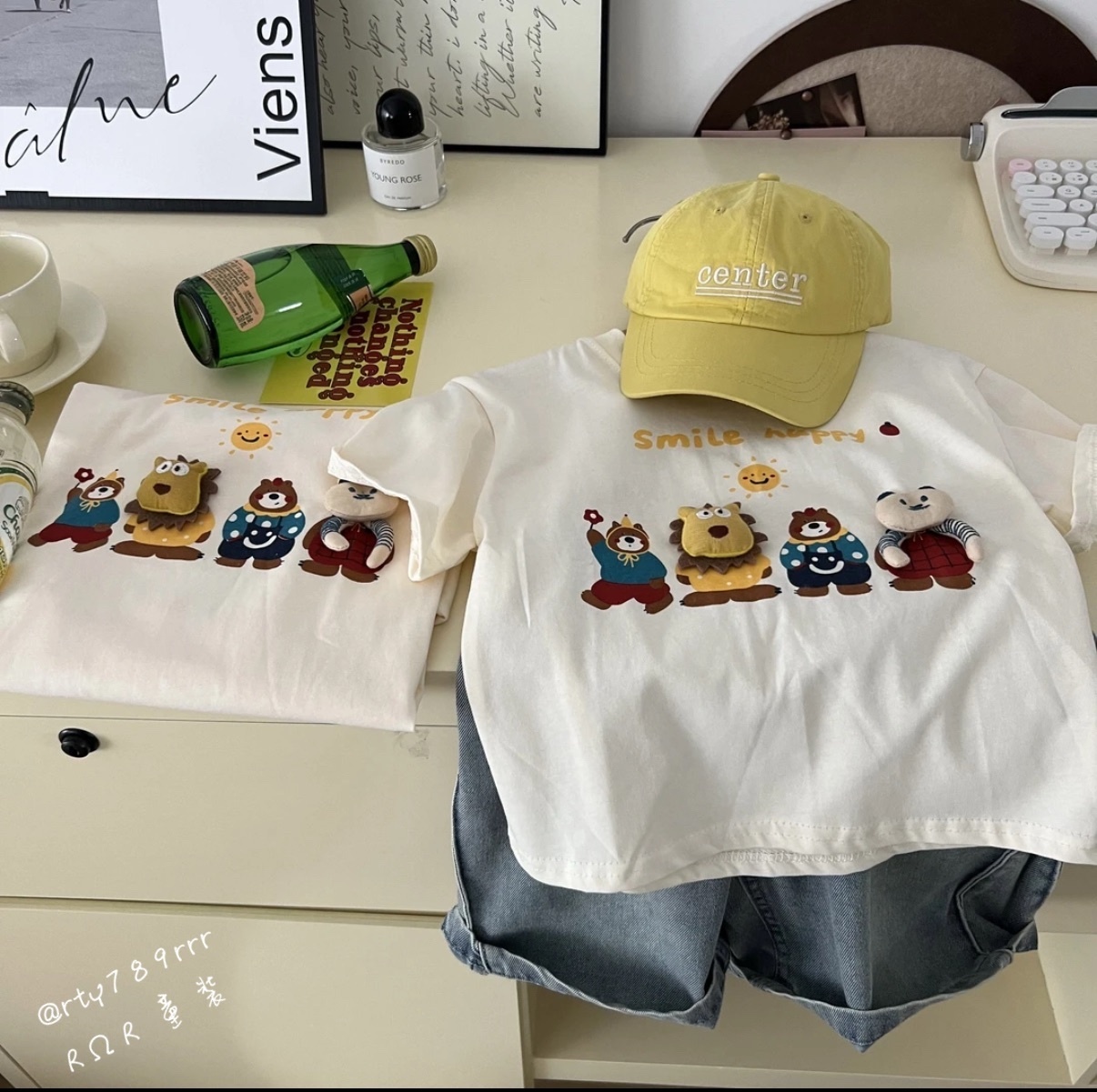 Smile happy 動物夥伴立體T恤