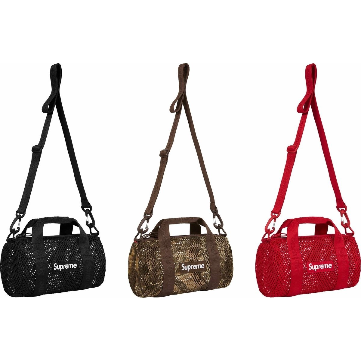 2025SS SUPREME Mesh Mini Duffle Bag 網眼 水桶包 側背包 3色 現貨
