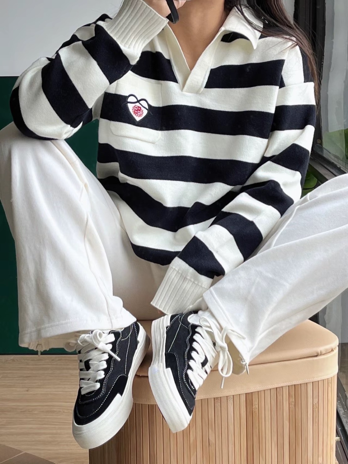 VISION STREET WEAR FLAT TOP系列 街頭滑板鞋 黑色 V231NY700802