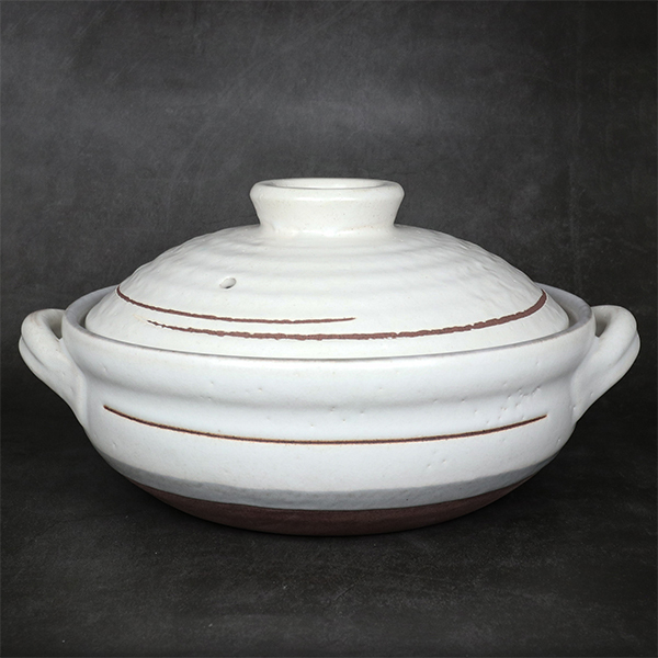 【萬古燒】粉引 9號土鍋