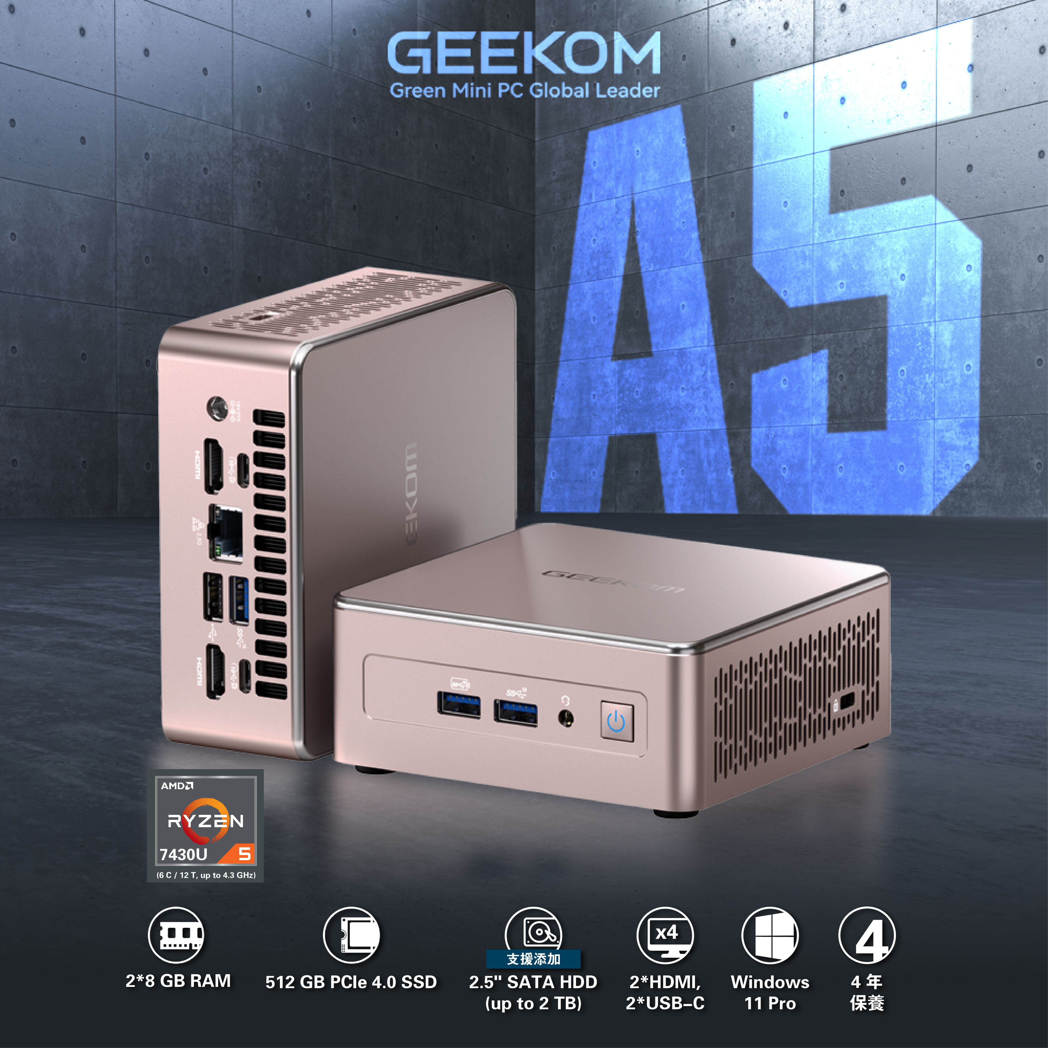 Geekom A5 迷你電腦