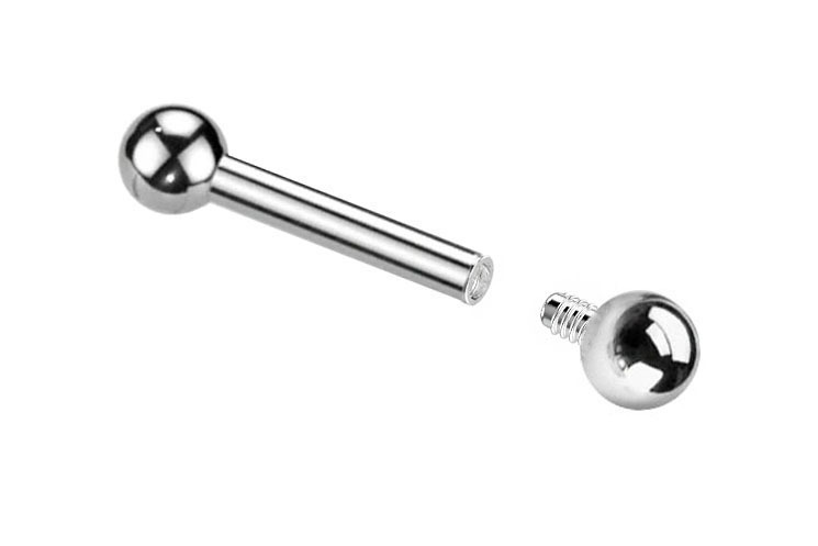Prince Albert Piercing Barbell (Internally Threaded)