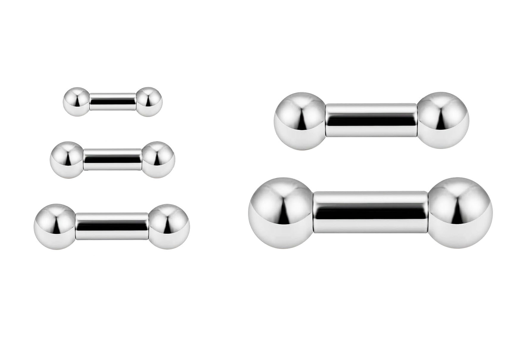 Prince Albert Piercing Barbell (Internally Threaded)