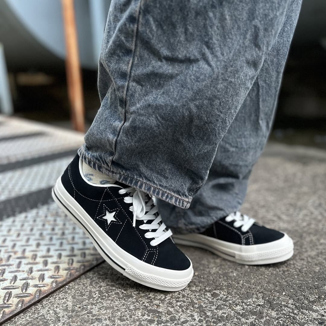 預購┃CONVERSE ONE STAR SUEDE 麂皮 黑白 黑色