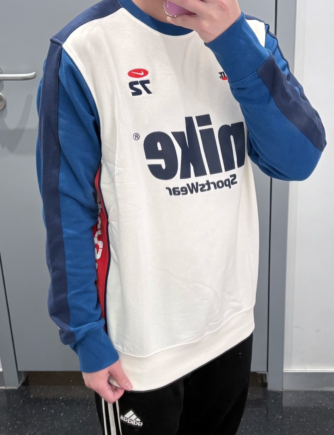 Nike Club 經典圓領衛衣 男款 帆白