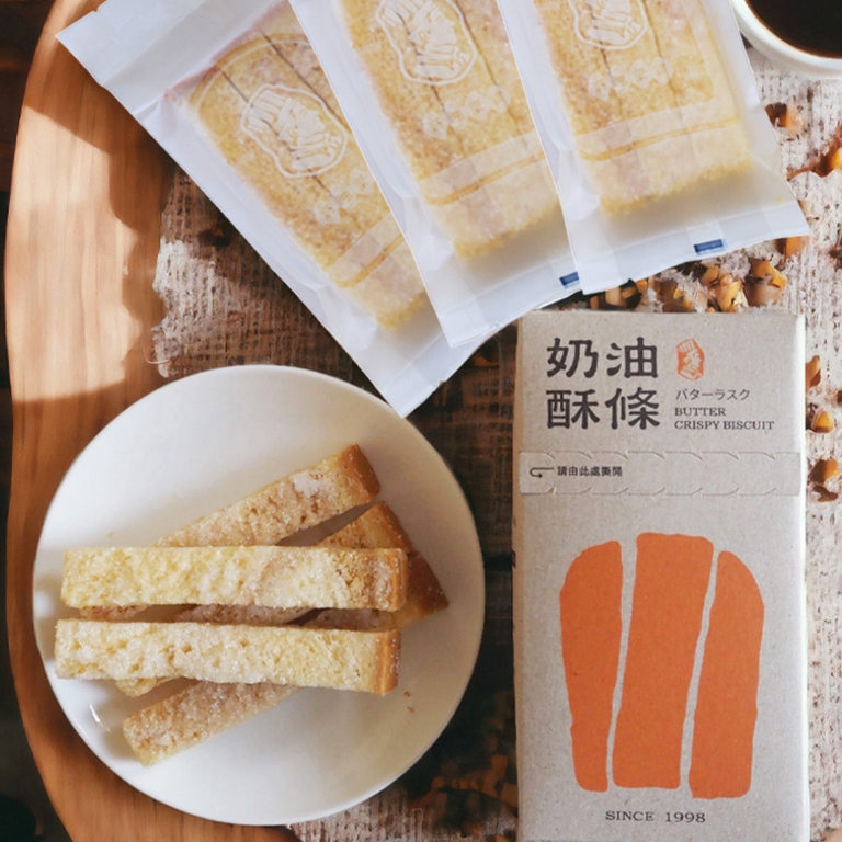 【花蓮縣餅】奶油酥條隨享包 (75g)