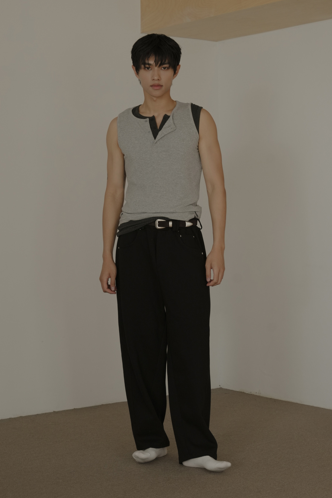 Inner Henley Neck Vest #背心