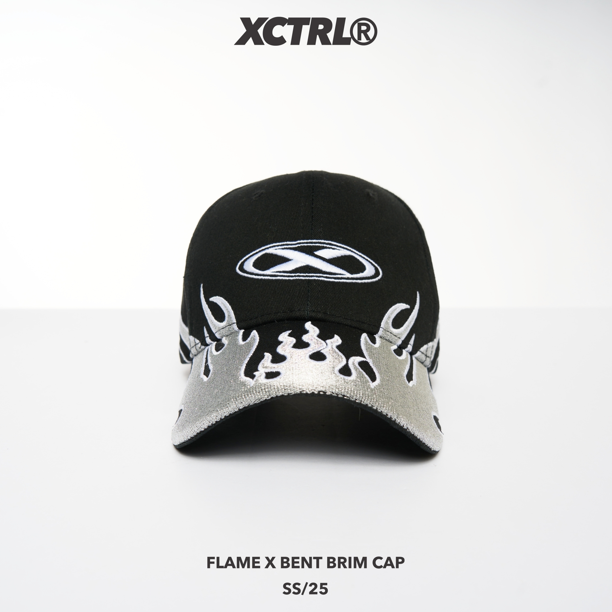 XCTRL 火焰X彎帽-黑