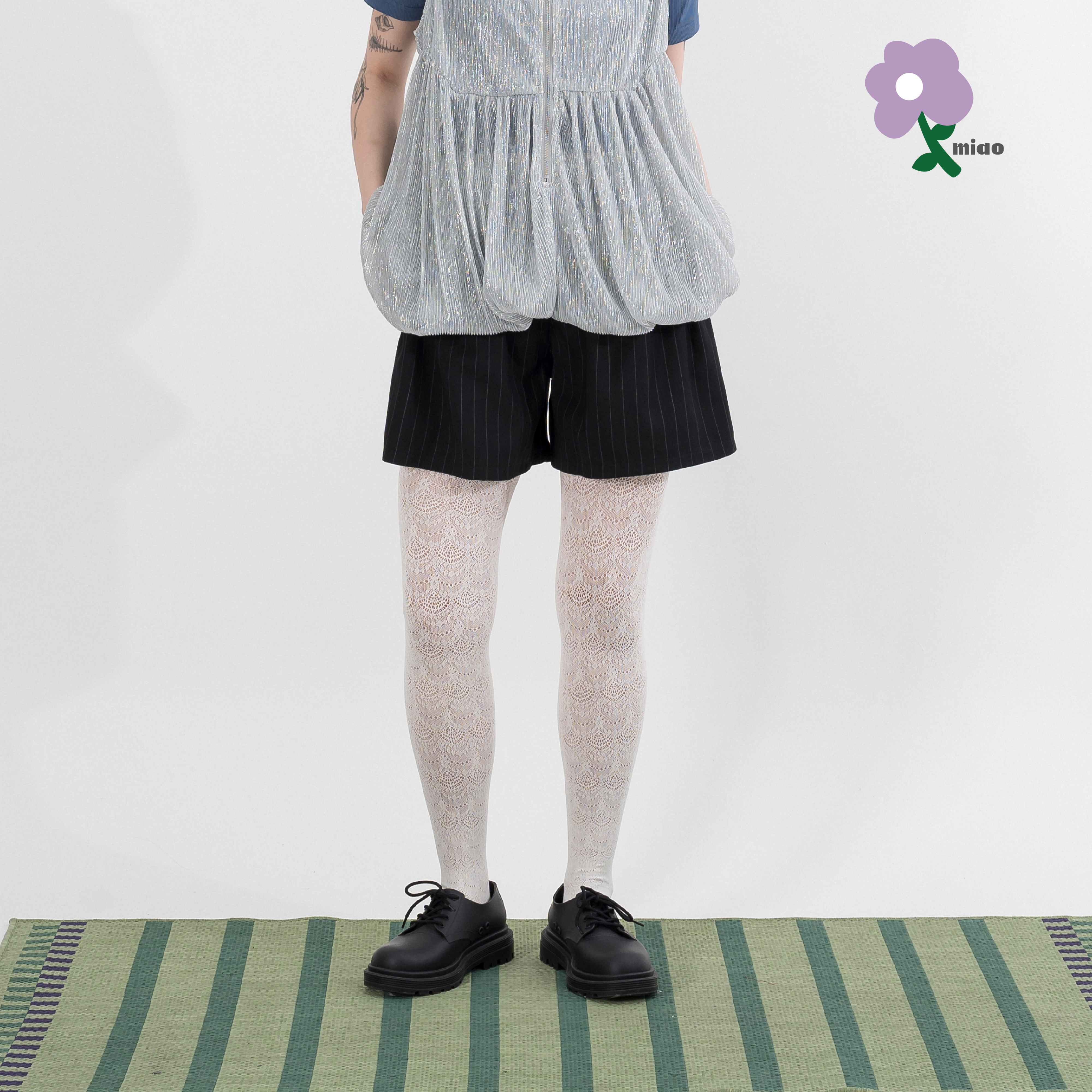 AGILITY MIAO Striped Pleated Shorts 條紋 褶線 西裝短褲 [M-AS3]