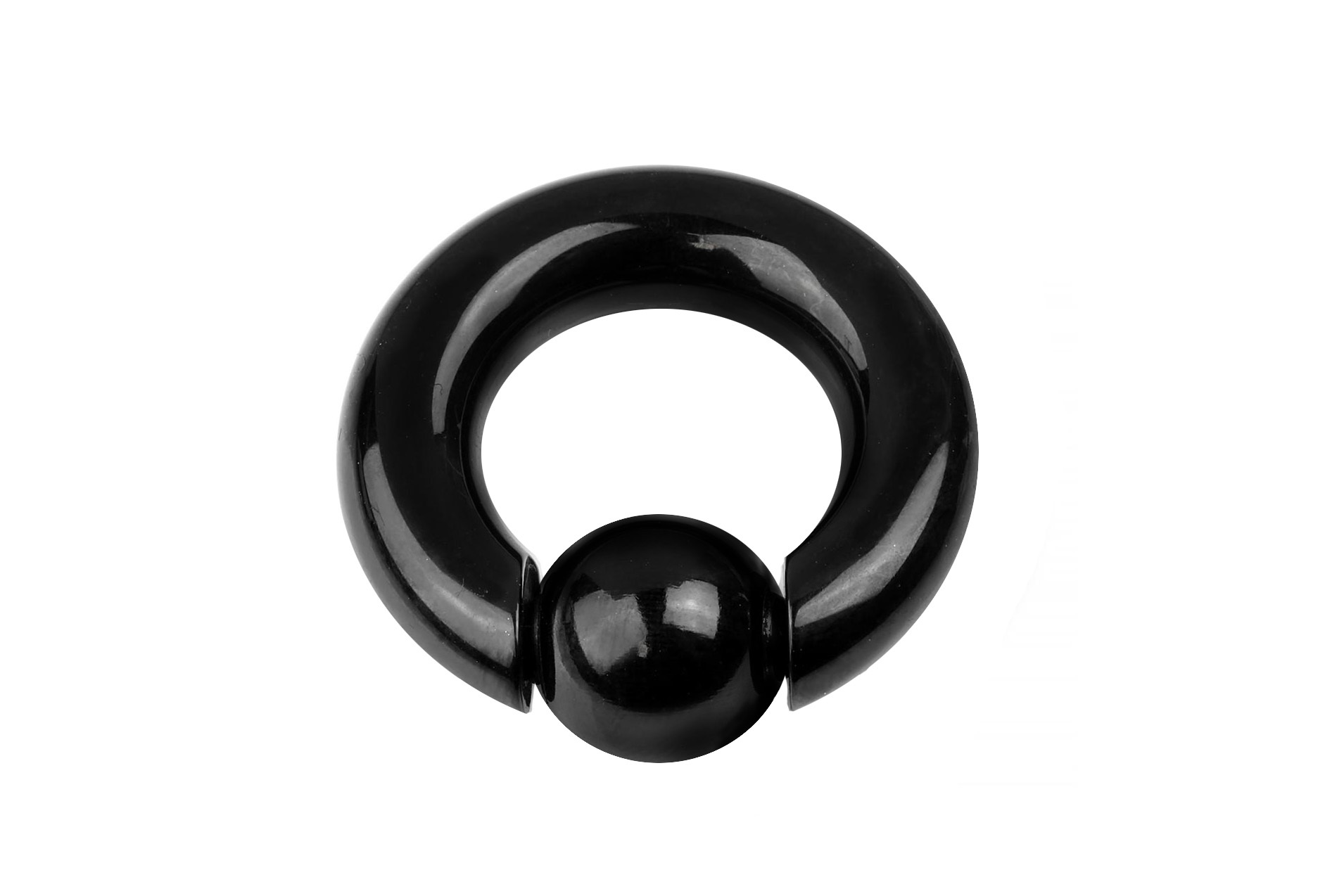 Prince Albert Piercing Black PVD Captive Ring