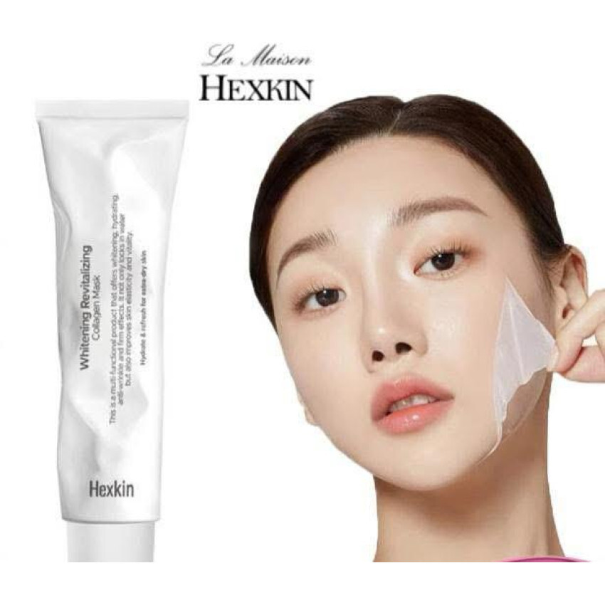 現 貨丨Hexkin - Whitening Revitalizing Collagen Mask美白人皮膠原蛋白面膜 65g