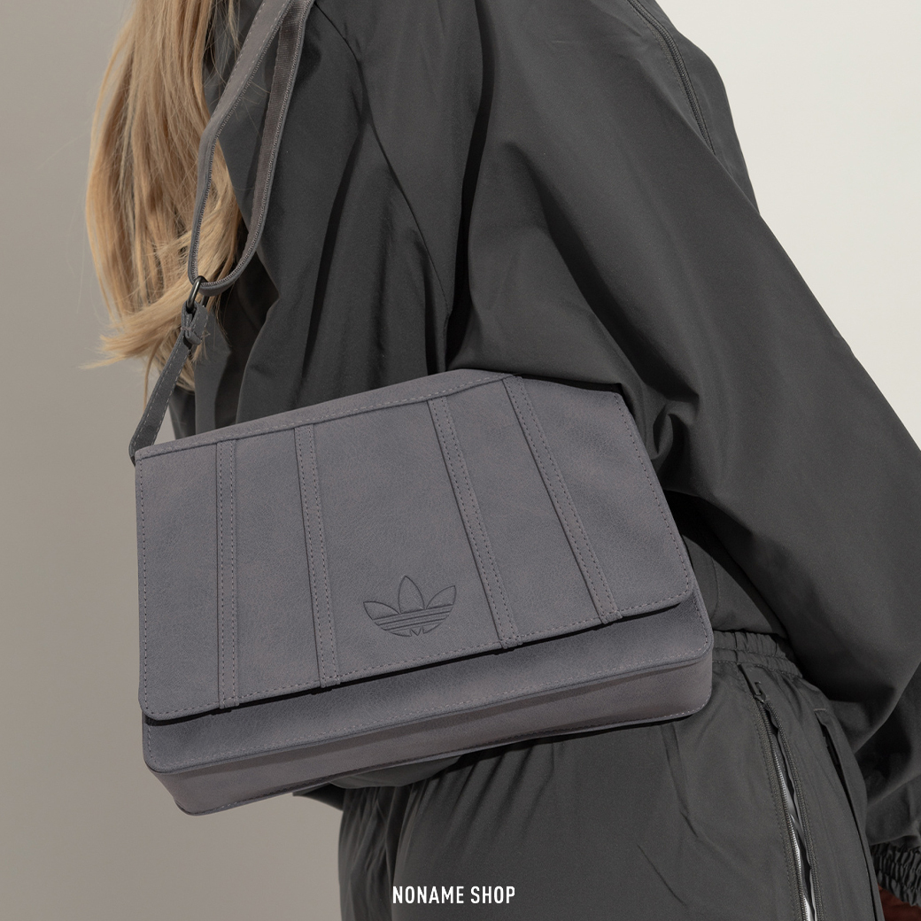 ADIDAS ORIGINAL SHOULDER BAG 肩背 斜背 鍊條 腋下包 灰色