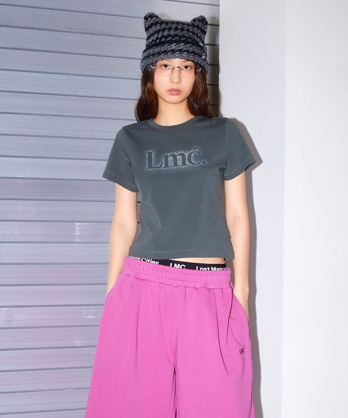 【代購】LMC 女 NEW CLASSIC LOGO CROPPED TEE 短版 短袖 短T 0LM45STS801
