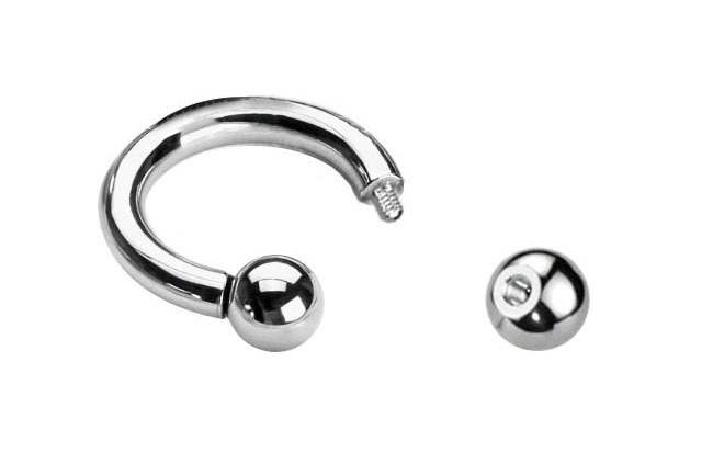 Prince Albert Piercing Circular Barbell (Externally Threaded)