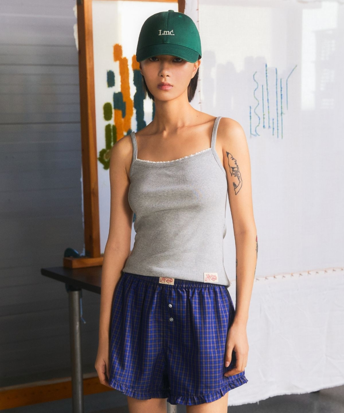 【代購】 LMC 女 LACE BASIC SLEEVELESS TOP 無袖 背心 0LM45SSV802