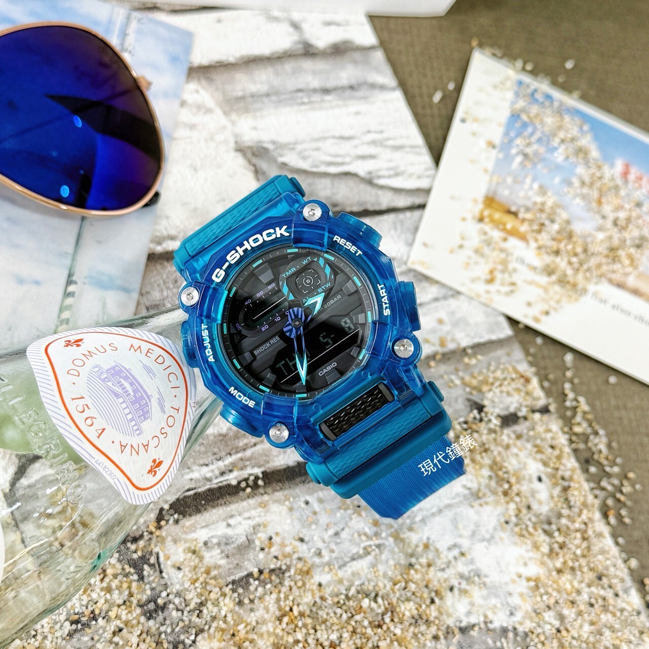 【G-SHOCK】炫彩音浪街頭風雙顯錶GA-900SKL-2A 49.5mm現代鐘錶