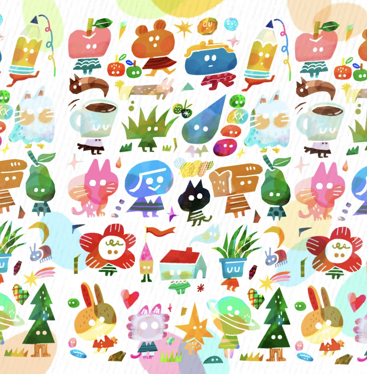 大宇人｜糖果路人們 轉印貼紙