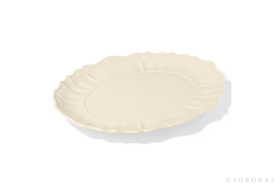 STUDIO M' - Sobokai Communus 饗宴浮雕盤 / 35cm / 奶油白