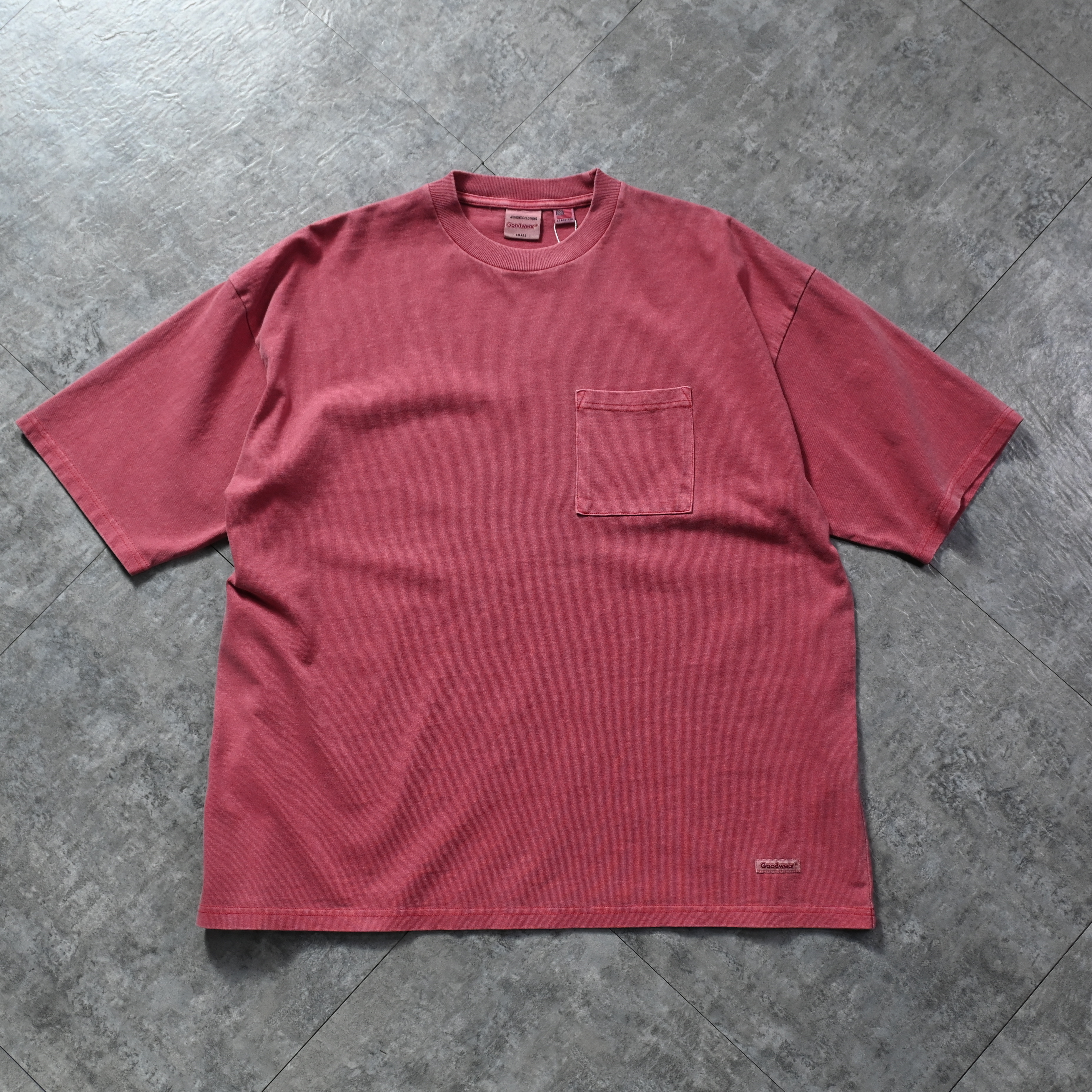 Goodwear Japan USA Cotton Dyed Super BIG Pocket Tee