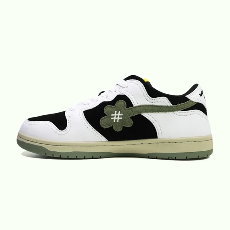 WATER THE PLANT  橄欖綠 刺繡小花鞋