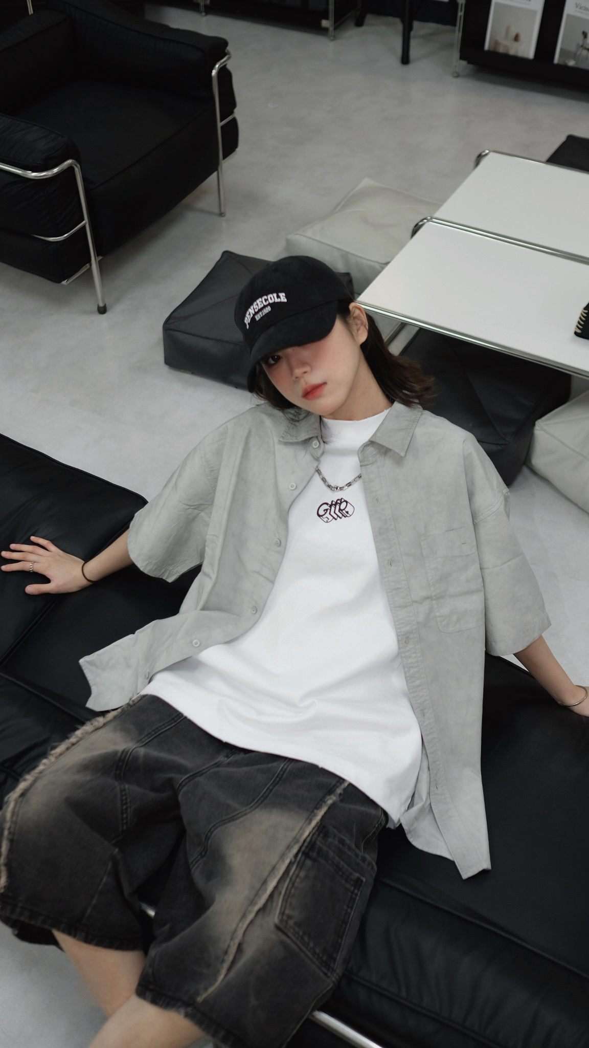 SS0059 U型邊Pocket洗水恤衫