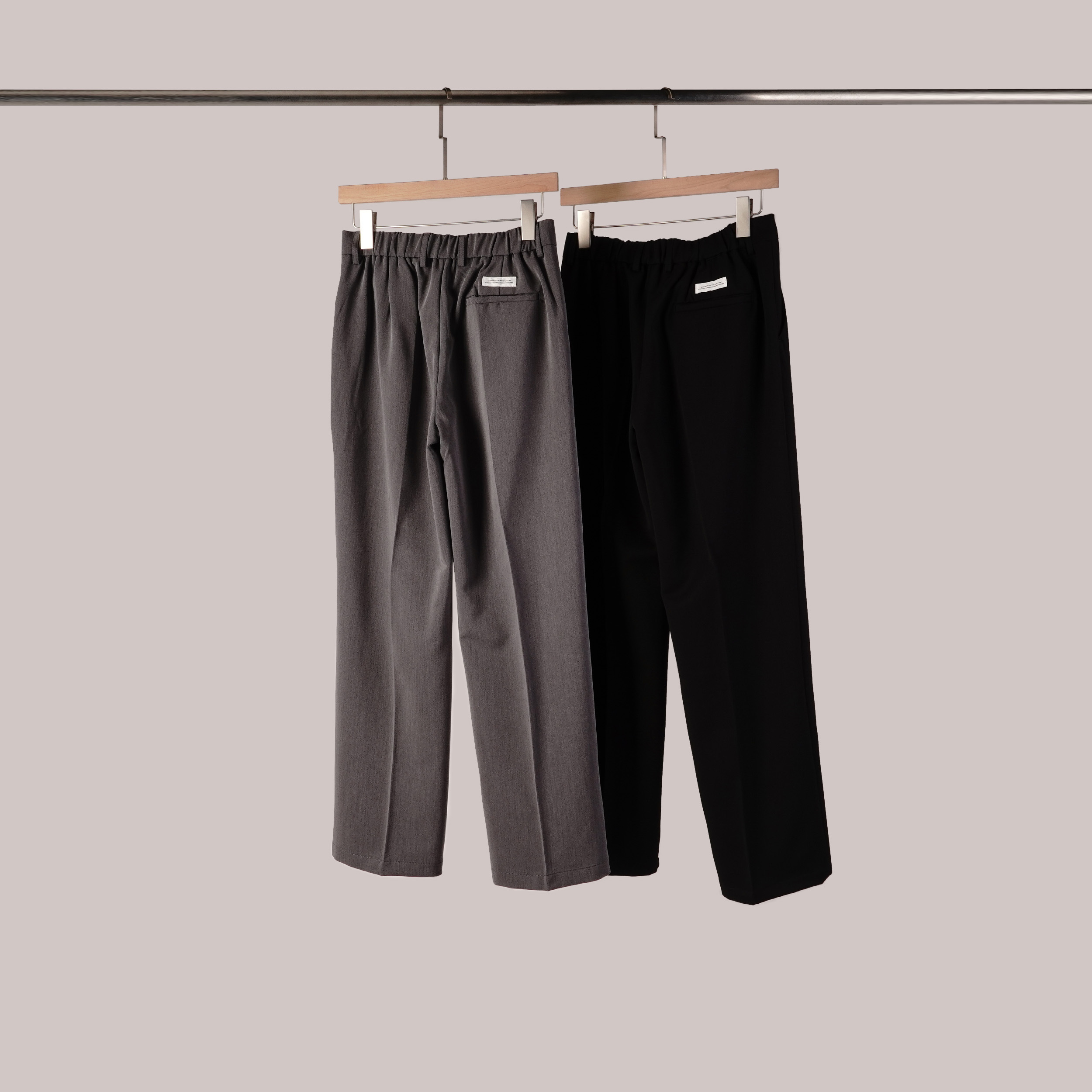 質感釘釦車標西裝褲 | M-L | 2色