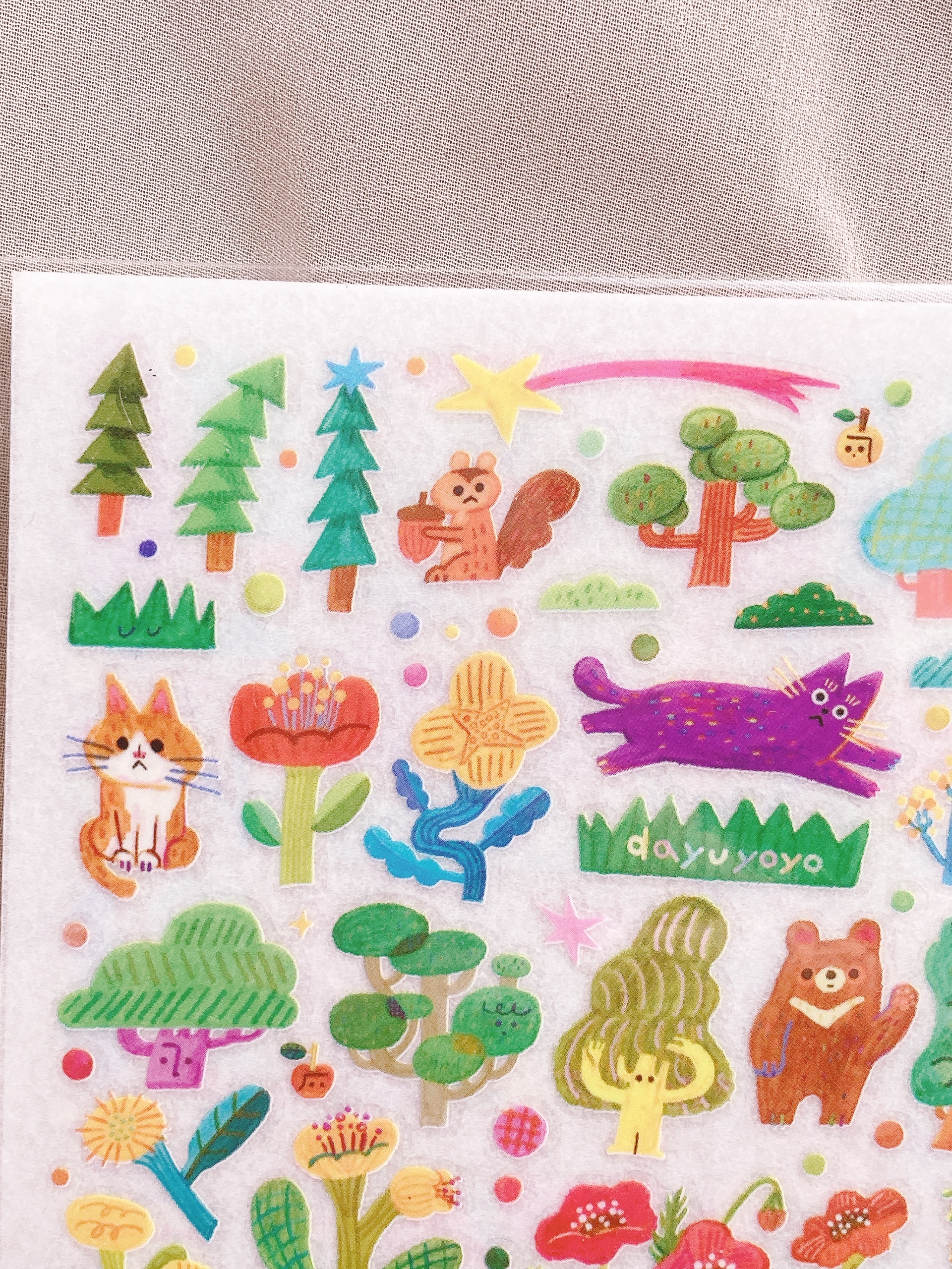 大宇人｜森林與花 轉印貼紙