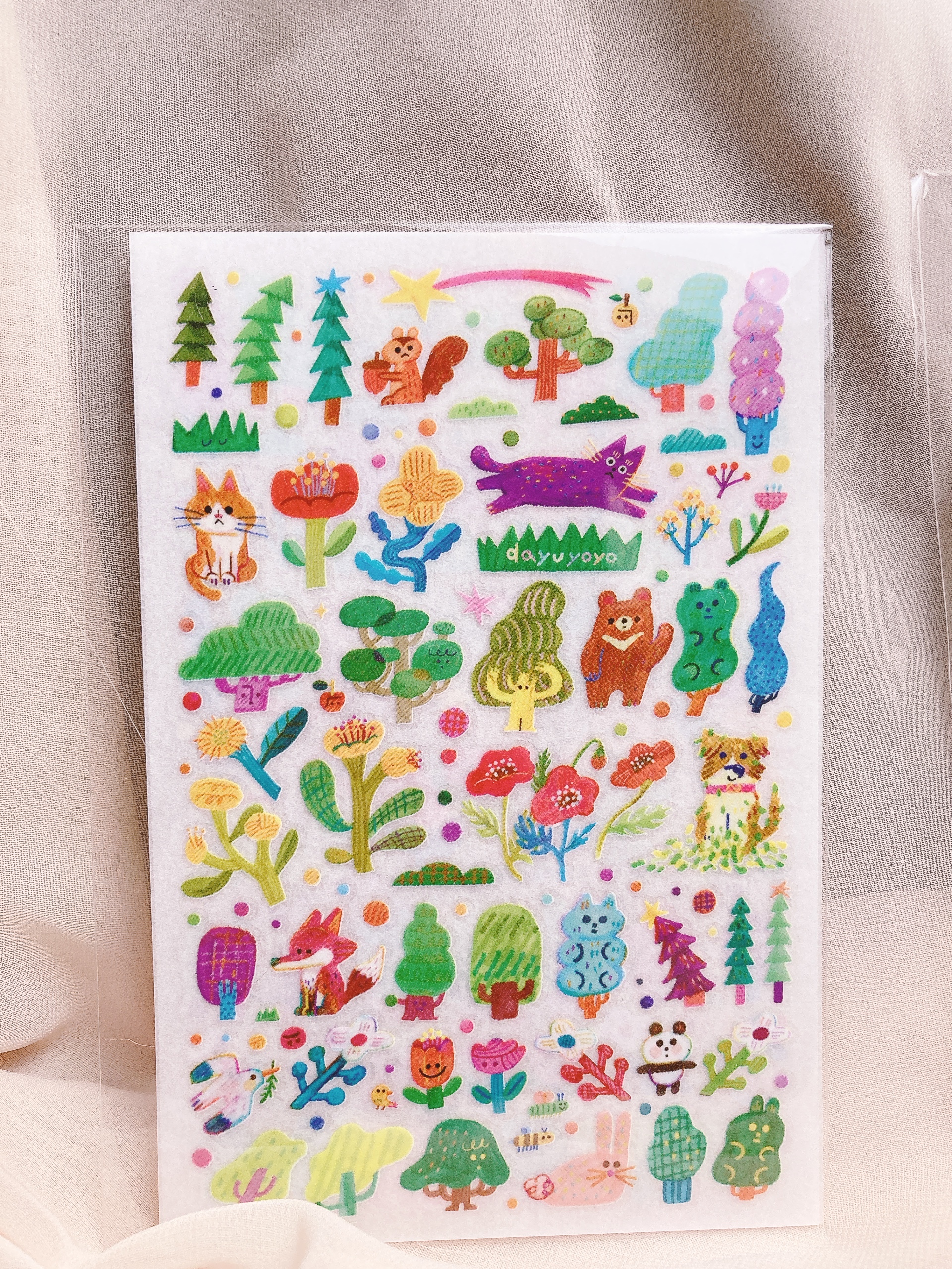 大宇人｜森林與花 轉印貼紙
