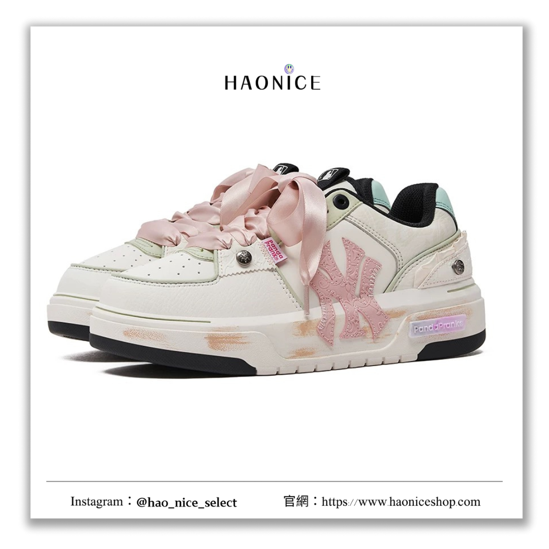 【HAO NICE】熊貓惡作劇系列 ❗️配合FAKEBUSTERS驗鞋 ❗️ MLB 紐約洋基隊 舞漾樂章系列 舞步訂製 時尚潮流低筒休閒鞋❤️
