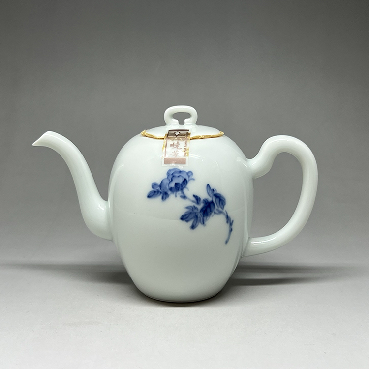 茶香自在】曉芳窯蔡曉芳大師早期手繪青花牡丹公道杯一號茶海