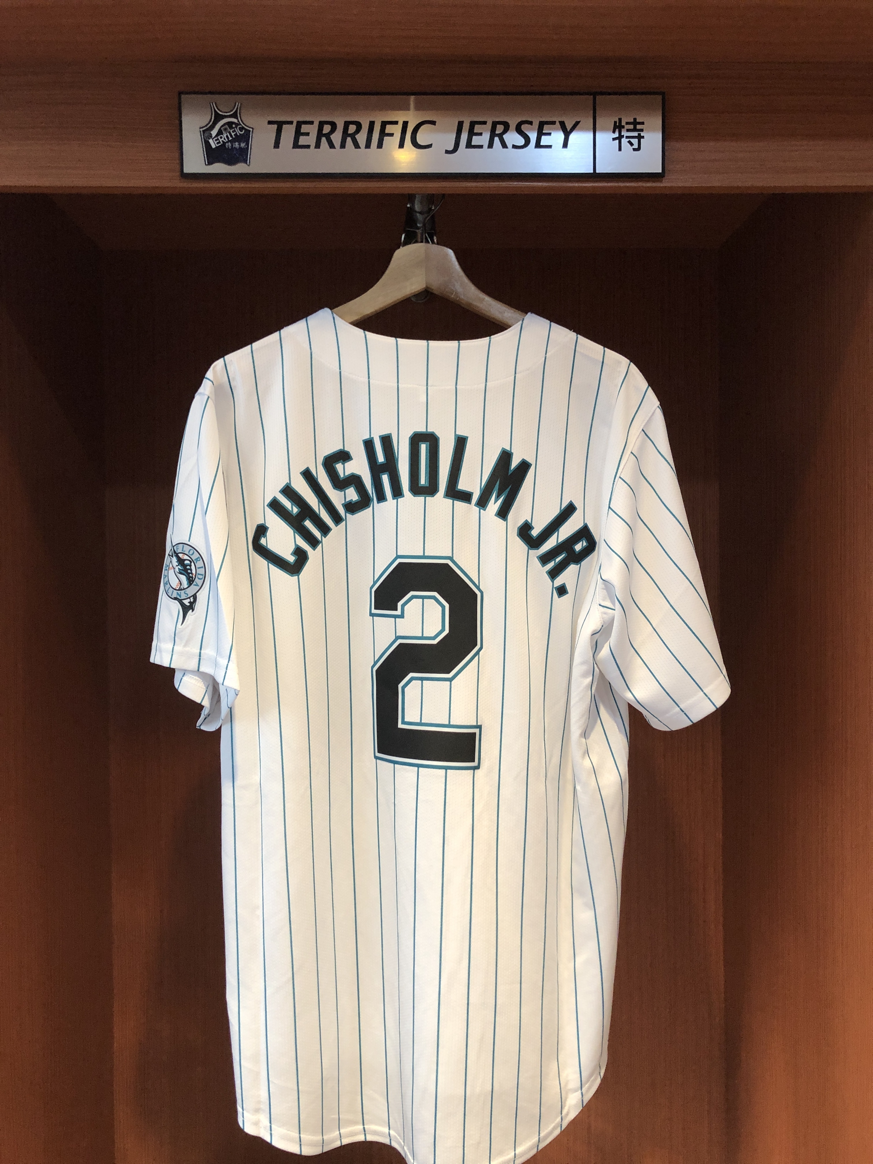 MLB球衣 Jazz Chisholm Jr. 邁阿密馬林魚復古 Cooperstown Nike Limited Player Name Jersey 球迷版 熱轉印 全新
