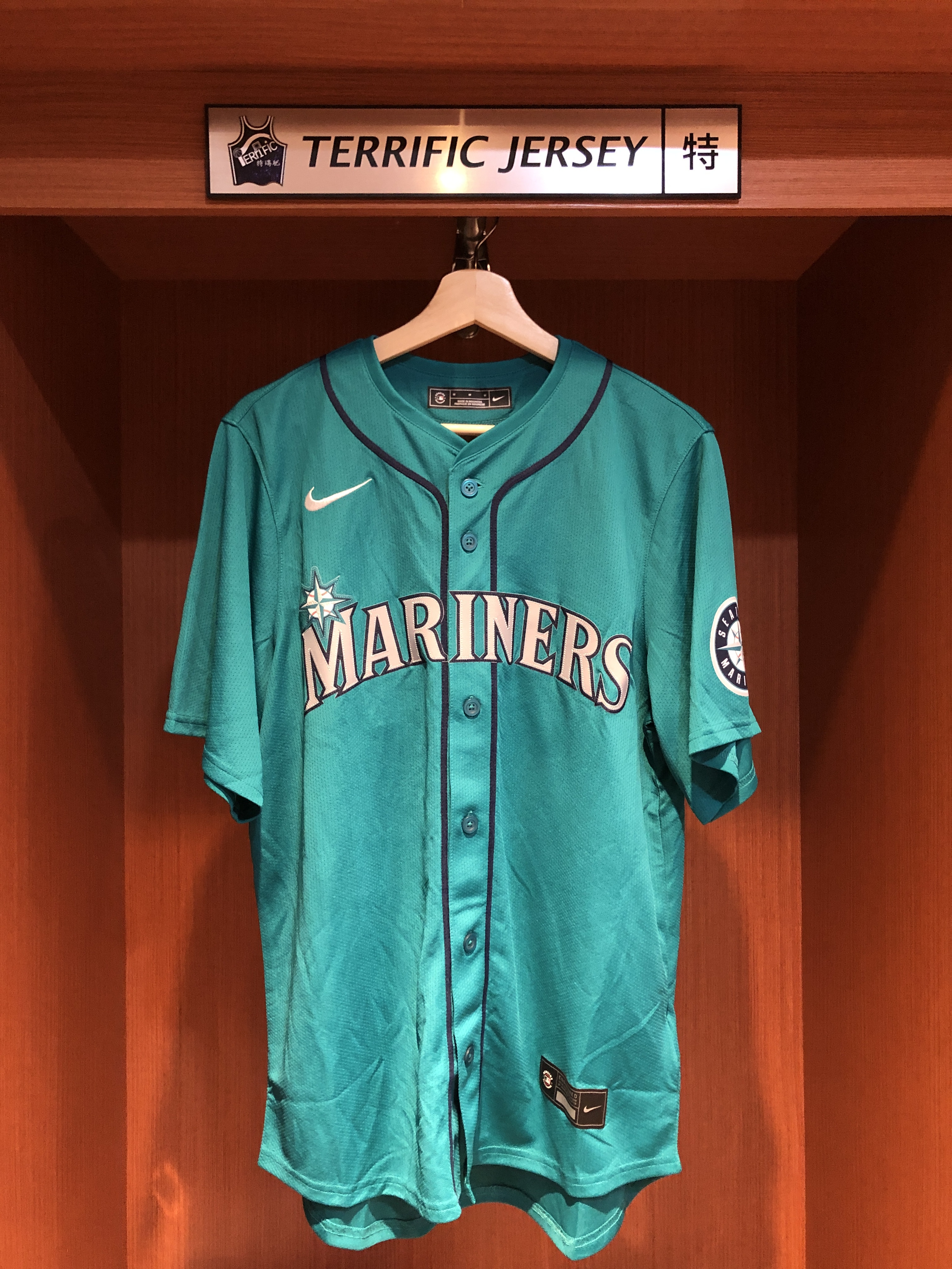 MLB球衣 Julio Rodríguez 西雅圖水手湖水綠 Nike Limited Player Name Jersey 球迷版 熱轉印 全新
